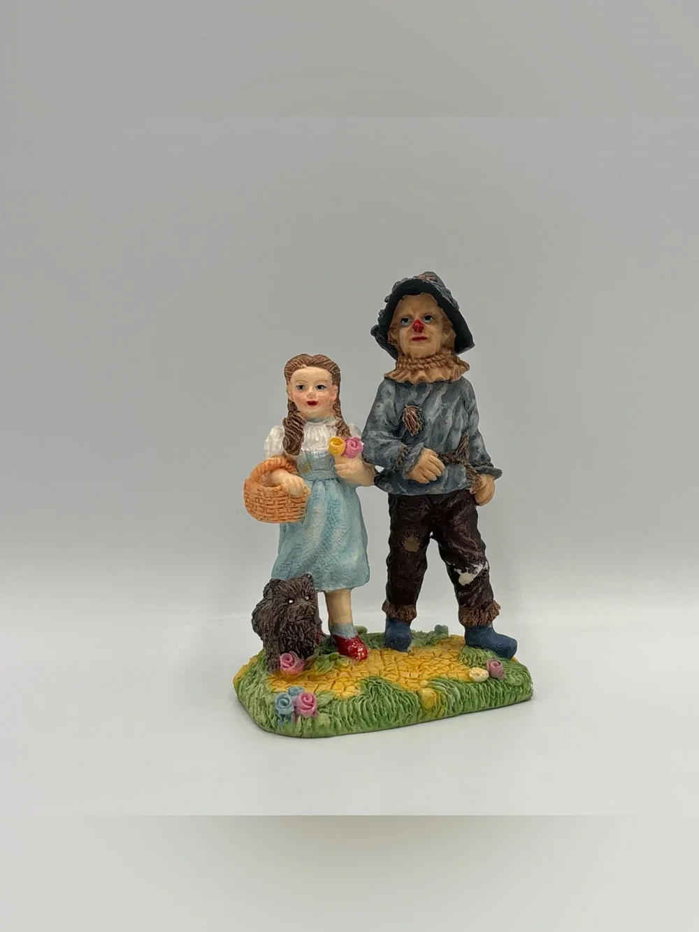 RARE Vintage Wizard Of Oz Dorthy Scarecrow Toto Tin Man Lion Ceramic Toy Lot